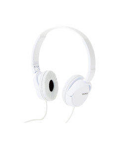 אוזניות SONY MDR-ZX110APW 3.5 ON-EAR + מיקרופון לבן