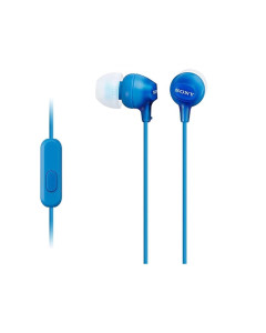 אוזניות SONY MDR-EX15APL 3.5 IN EAR + מיק כחול
