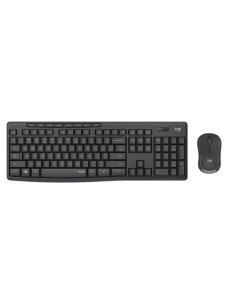 סט מקלדת ועכבר אלחוטי Logitech Combo MK-295 אפור