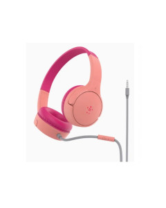 אוזניות ילדים On Ear עם מיקרופון Belkin ורוד