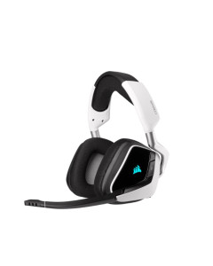 אוזניות גיימינג אלחוטיות לבן CORSAIR VOID ELITE RGB 7.1