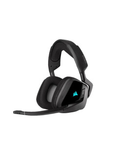 אוזניות גיימינג אלחוטיות שחור CORSAIR VOID ELITE RGB 7.1