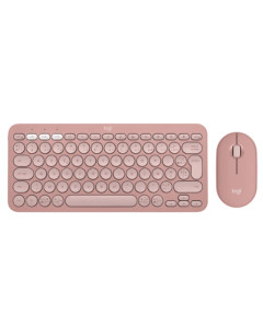 סט מקלדת ועכבר Logitech Pebble 2 Combo ROSE-US INT'L-2.4
