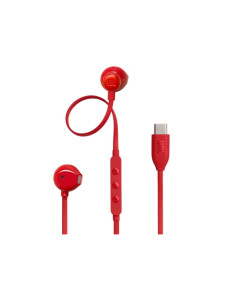 אוזניות IN EAR אדום JBL TUNE T305C TYPE C