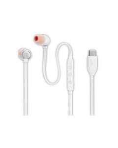 אוזניות IN EAR לבן JBL TUNE T310C TYPE C