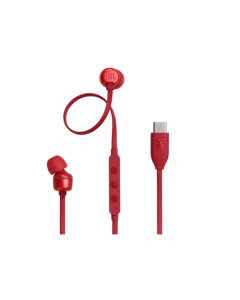 אוזניות IN EAR אדום JBL TUNE T310C TYPE C