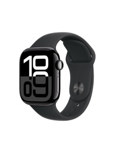 שעון חכם Apple Watch Series 10 GPS 42mm Jet Black Aluminium Case with Black Sport Band - S/M