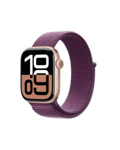 שעון חכם Apple Watch Series 10 GPS 46mm Rose Gold Aluminium Case with Plum Sport Loop