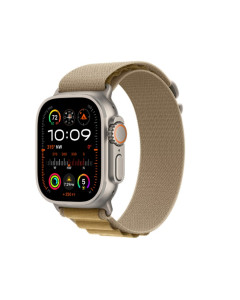 שעון חכם * Apple Watch Ultra 2 GPS + Cellular 49mm Natural Titanium Case with Tan Alpine Loop - Small