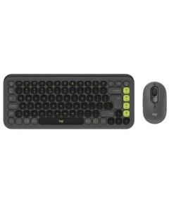 סט מקלדת ועכבר אלחוטיים Logitech POP ICON COMBO GRAPHITE US INTL BT