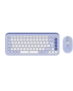 סט מקלדת ועכבר אלחוטיים Logitech POP ICON COMBO LILAC BT