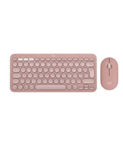 סט מקלדת ועכבר אלחוטיים Logitech POP ICON COMBO ROSE US INTL BT