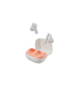 אוזניות אלחוטיות SkullCandy Smokin Buds לבן/כתום