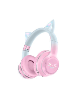 אוזניות קשת אלחוטיות ENERGY Junior EG300 BT Pink-Gray