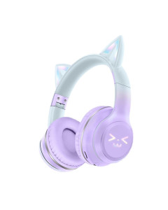 אוזניות קשת אלחוטיות ENERGY Junior EG300 BT Purple-Gray