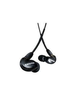 אוזניות חוטיות Shure SE215 EARPHONE,BLACK  AONIC 215 Sound Isolating