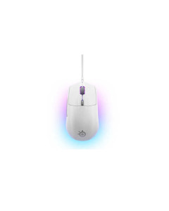 עכבר חוטי עיצוב ארגונומי קל משקל Rival 3 Gen 2 לבן STEELSERIES