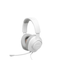 אוזניות חוטיות עם מיקרופון  JBL QUANTUM 100M2 לבן