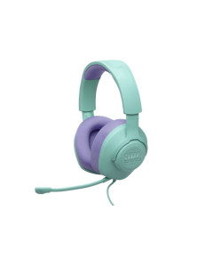 אוזניות חוטיות עם מיקרופון  JBL QUANTUM 100M2 ירוק/כחול