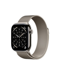 שעון Apple Watch series 11 GPS +Cellular 46mm Natural Titanium Case with Natural Milanese Loop S/M
