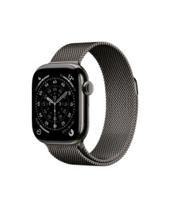 שעון Apple Watch series 11 GPS +Cellular 46mm Slate Titanium Case with Slate Milanese Loop S/M