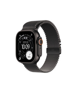 שעון Apple Watch Ultra 3  GPS +Cellular  49mm Black Titanium Case with Black Titanium Milanese Loop Small