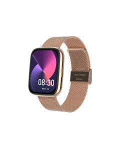 שעון חכם מלבני טעינה אלחוטית S4 זהב ורוד Fitpro