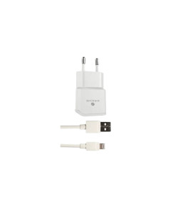 מטען קיר+כבל MIRACASE MWCS240 2.4A MFI לבן