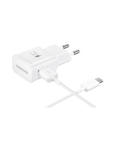 מטען 15W+כבל TYPE C לבן SAMSUNG