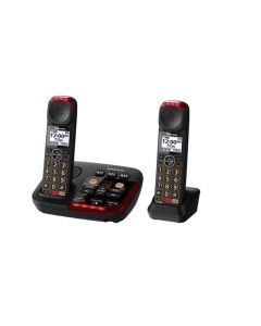 טלפון + שלוחה מוגבר עם משיבון PANASONIC KX-TGM422MBB