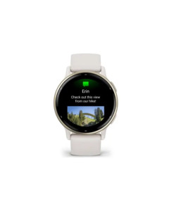שעון חכם Garmin vivoactive 5 Music GPS WiFi Ivory/Cream Gold WW