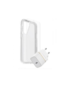 קיט אביזרים Otter ל S24 Plus (מטען בית 30w,סימטרי שקוף,מגן מסך)