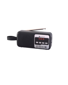 רדיו FM בלוטות' שחור-כסוף MIRACASE 500MFMR