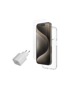 קיט אביזרים ZAGG iPhone 15Pro(30w&Crystal Clear&Elite Glass)