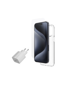 קיט אביזרים ZAGG iPhone 15Pro Max (30w&Crystal Clear&Elite Glass)