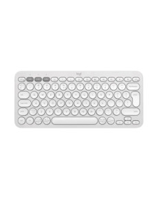 מקלדת אלחוטית Logitech PEBBLE K380S- WHITE-BT