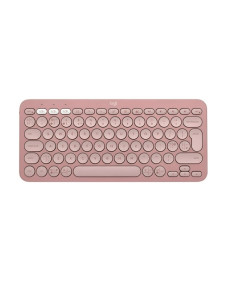 מקלדת אלחוטית Logitech PEBBLE K380S-ROSE BT