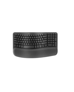 מקלדת ארגונומית אלחוטית Logitech WAVE KEYS GRAPHITE 2.4/B.T