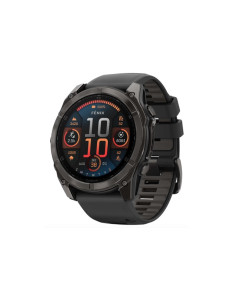 שעון חכם Garmin fenix 8 47mmAMOLEDGlass/SSSlateGray Steel/BlackBlkBndWW