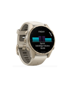 שעון חכם Garmin fenix 8 43mmAMOLEDSaphSftGldSS/FgGryFogGry/DkSndbndEMEA