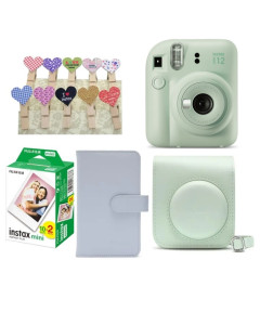סט מצלמה FUJI INSTAX MINI 12 GREEN GIFT BOX