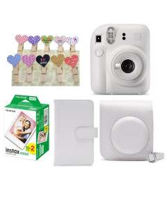 סט מצלמה FUJI INSTAX MINI 12 WHITE GIFT BOX