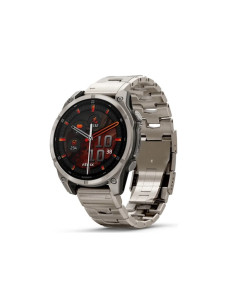 שעון ספורט חכם GARMIN fenix 8 47mm AMOLED Saph Ti/Bare/Graphite w/TiBand Excl EME