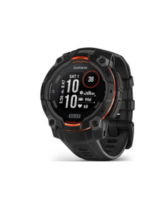 שעון חכם GARMIN Instinct 3,45mm,Solar,Black Bezel with Black Band,WW