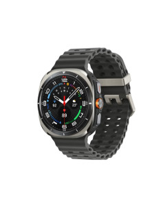שעון חכם L705- Watch Ultra LTE Titanium Silver (Refresh) רצועה שחורה SAMSUNG