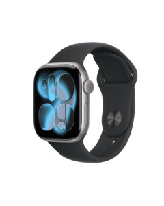 שעון Apple Watch series 11 GPS +Cellular 46mm Space Grey Aluminium Case with Black Sport Band S/M
