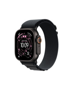 שעון Apple Watch Ultra 3 GPS +Cellular 49mm Black Titanium Case with Black Alpine Loop Small