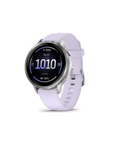 שעון ספורט חכם GARMIN Venu 4 (41mm) GPS Wi-Fi Gray w/Silver+Periwinkle WW