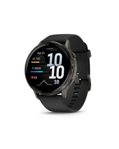 שעון ספורט חכם GARMIN Venu 4 (45mm) GPS Wi-Fi Black w/ Slate + Black WW