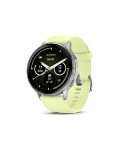 שעון ספורט חכם GARMIN Venu 4 (45mm) GPS Wi-Fi Gray w/ Silver + Citron WW